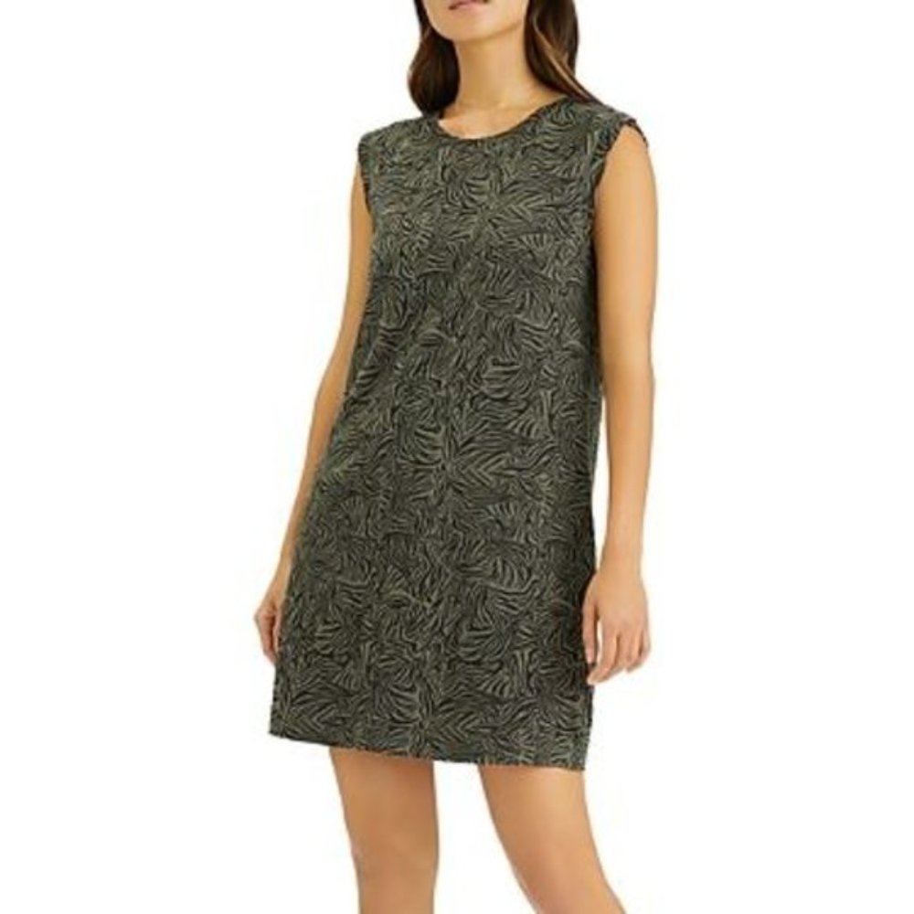 Sanctuary - Easy Way Camo T Shirt Dress (Zebra/Green/Gray)